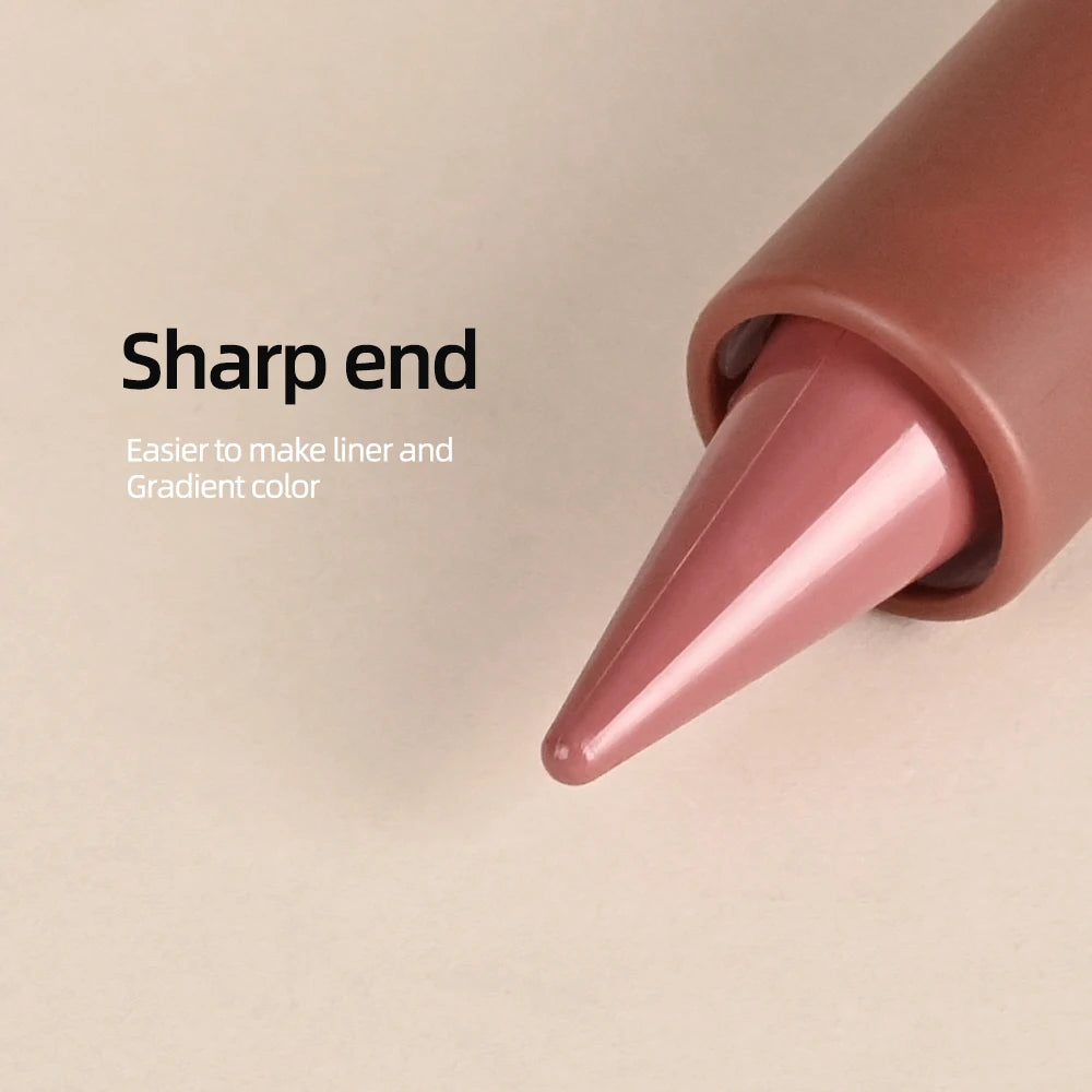 Matte Lip Liner and Lipstick Pen for Long Lasting Waterproof Daily Makeup Look