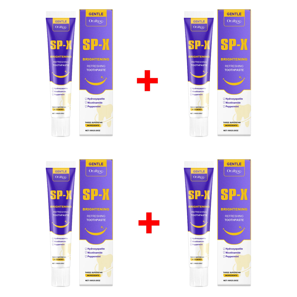 Brightening Toothpaste and Stain Remover for Daily Oral Hygiene and Whiter Smile