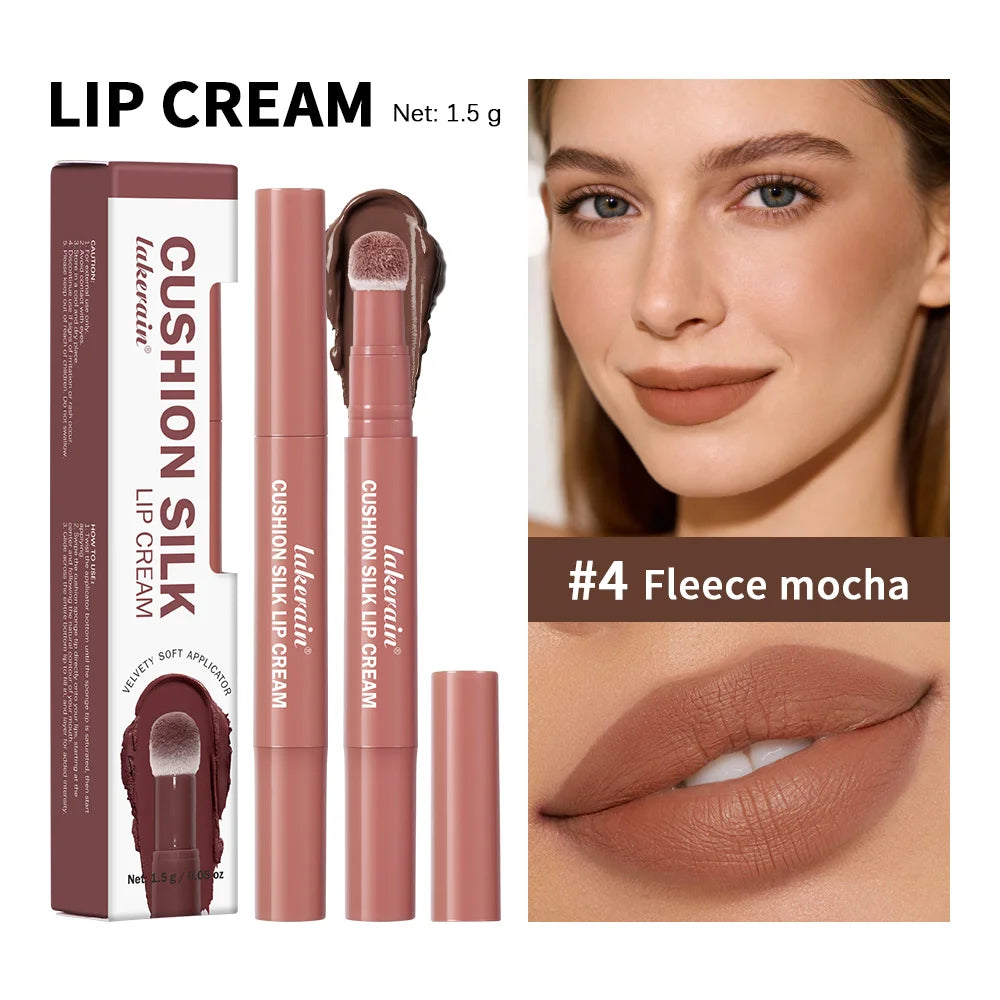 Cushion Silk Lip Cream and Matte Tint for Long Lasting Waterproof Makeup
