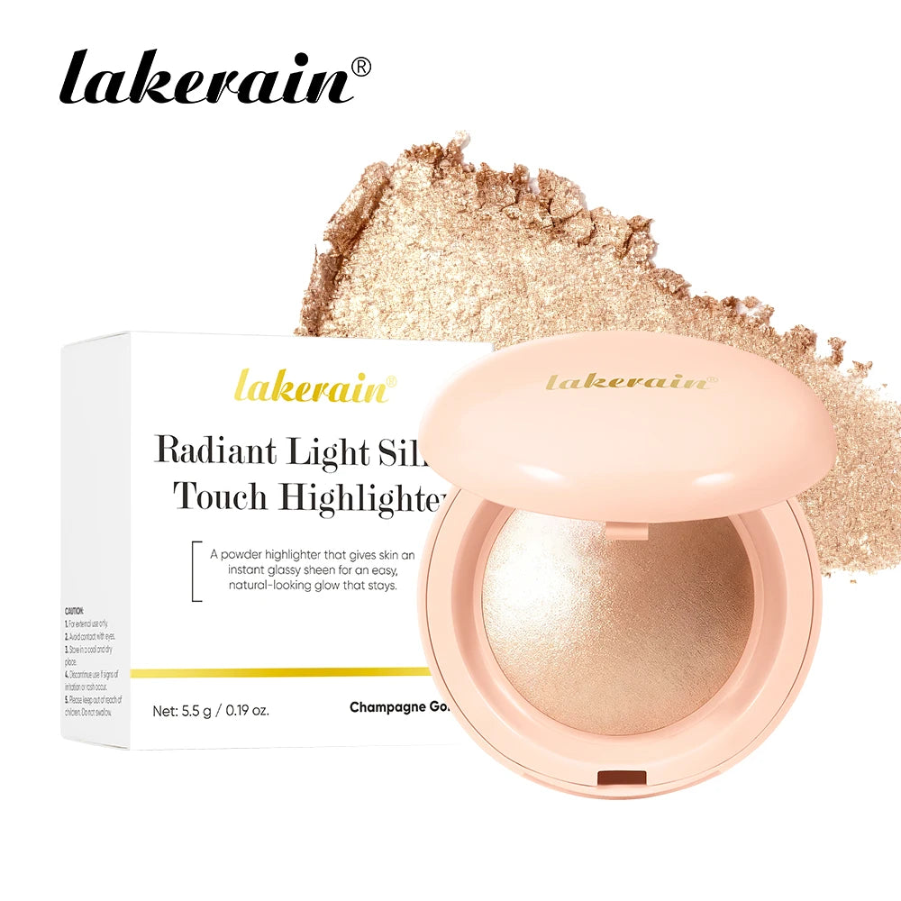 Baked Face Highlighter and Illuminator Powder for a Natural Radiant Glow - 22
