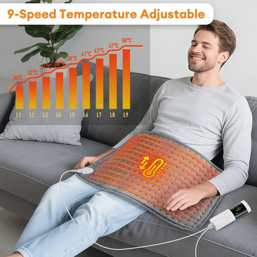 Electric Heating Pad and Warming Blanket for Back Pain Relief at Home Office - 1