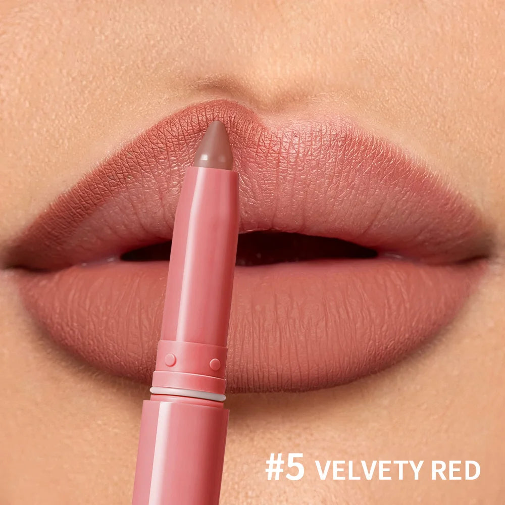 Stain Lip Liner and Matte Contour Pen for Defined Lips and Long Lasting Wear