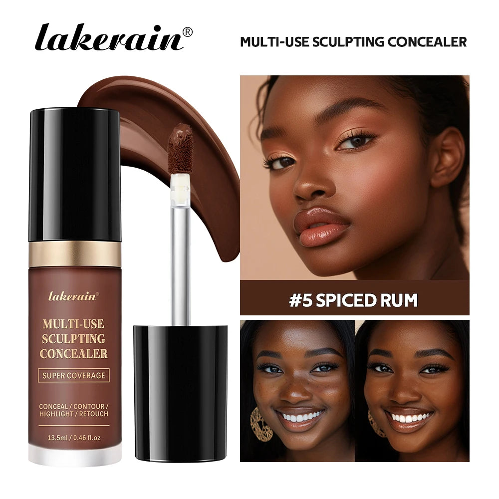 Liquid Concealer and Sculpting Makeup for Flawless Coverage and Face Contouring