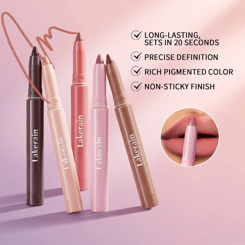 Stain Lip Liner and Matte Contour Pen for long lasting everyday lip shaping