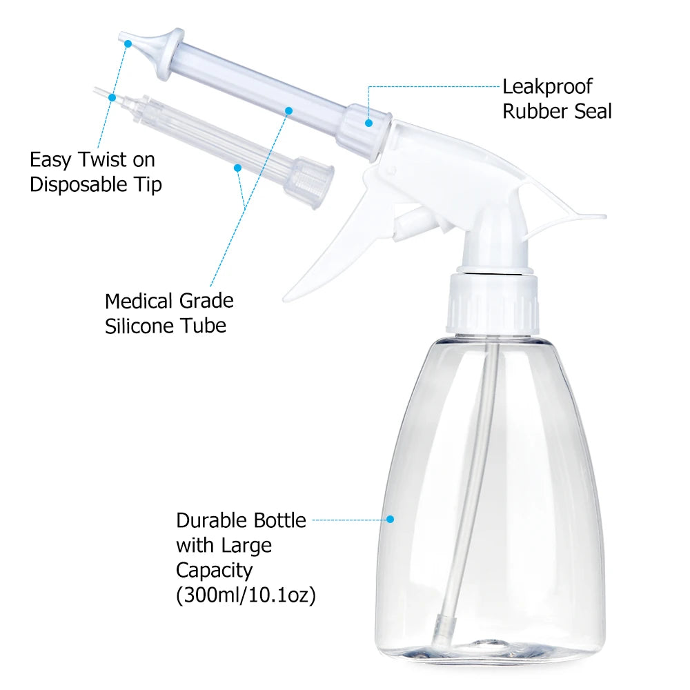 Electric Ear Wax Removal System and Ear Irrigation Cleaner for Home Ear Care Use