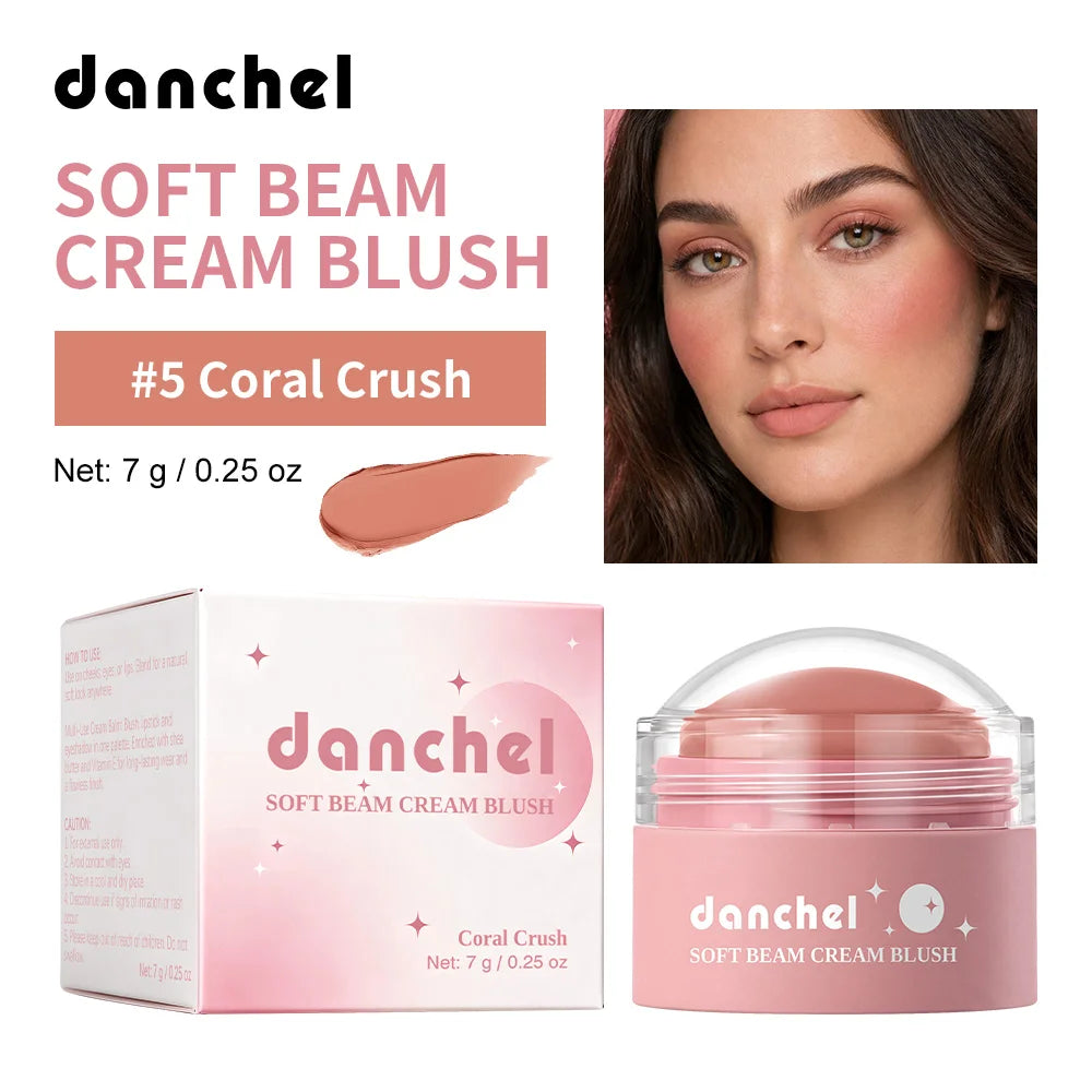 Soft Cream Blush and Multi Use Face Tint for Natural Daily Makeup Looks