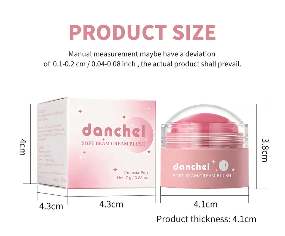 Soft Cream Blush and Multi Use Face Tint for Natural Daily Makeup Looks - 17