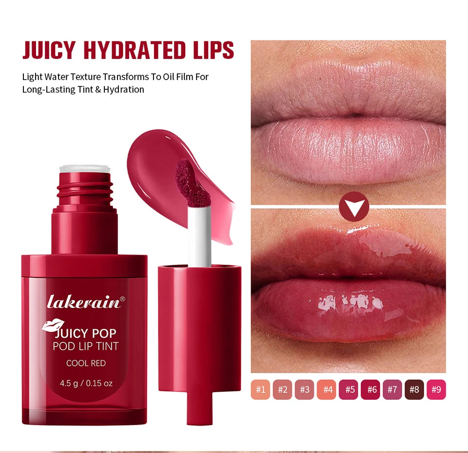 Juicy Pop Pod Lip Tint and Moisturizing Gloss for Daily Hydrating Makeup - 12