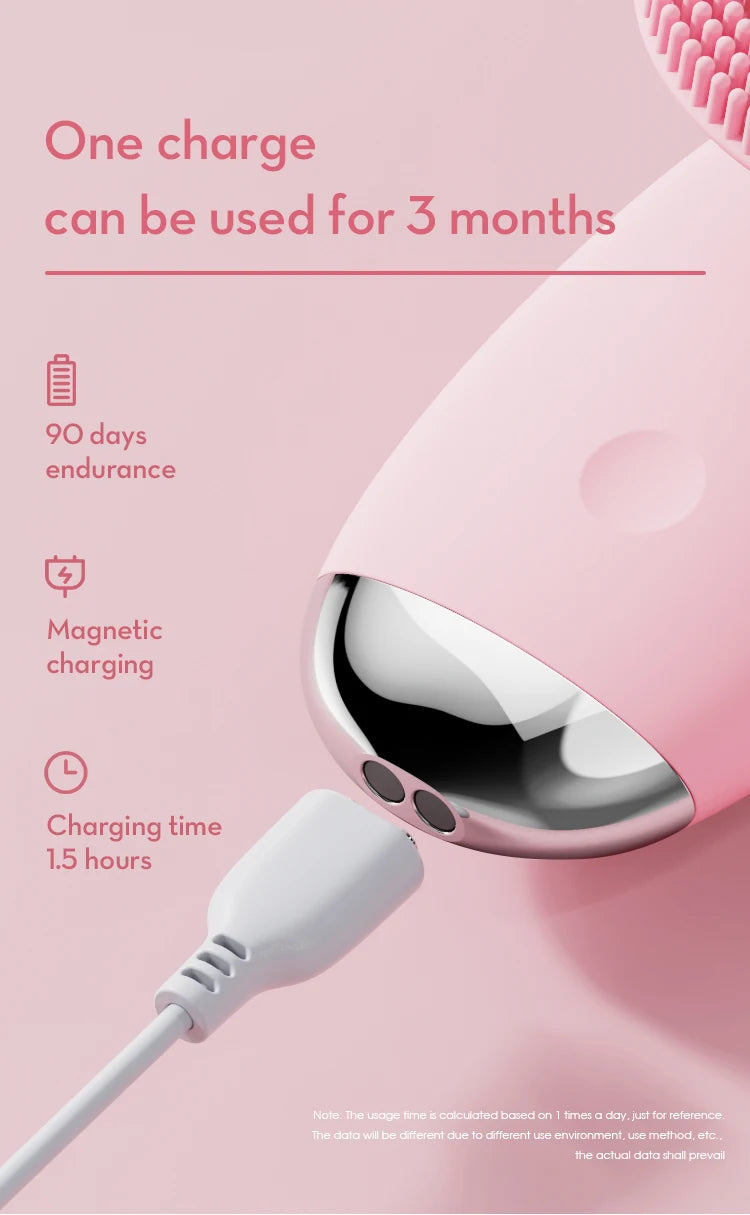 Silicone Face Cleansing Brush and Facial Scrubber for Daily Skin Pore Cleaning