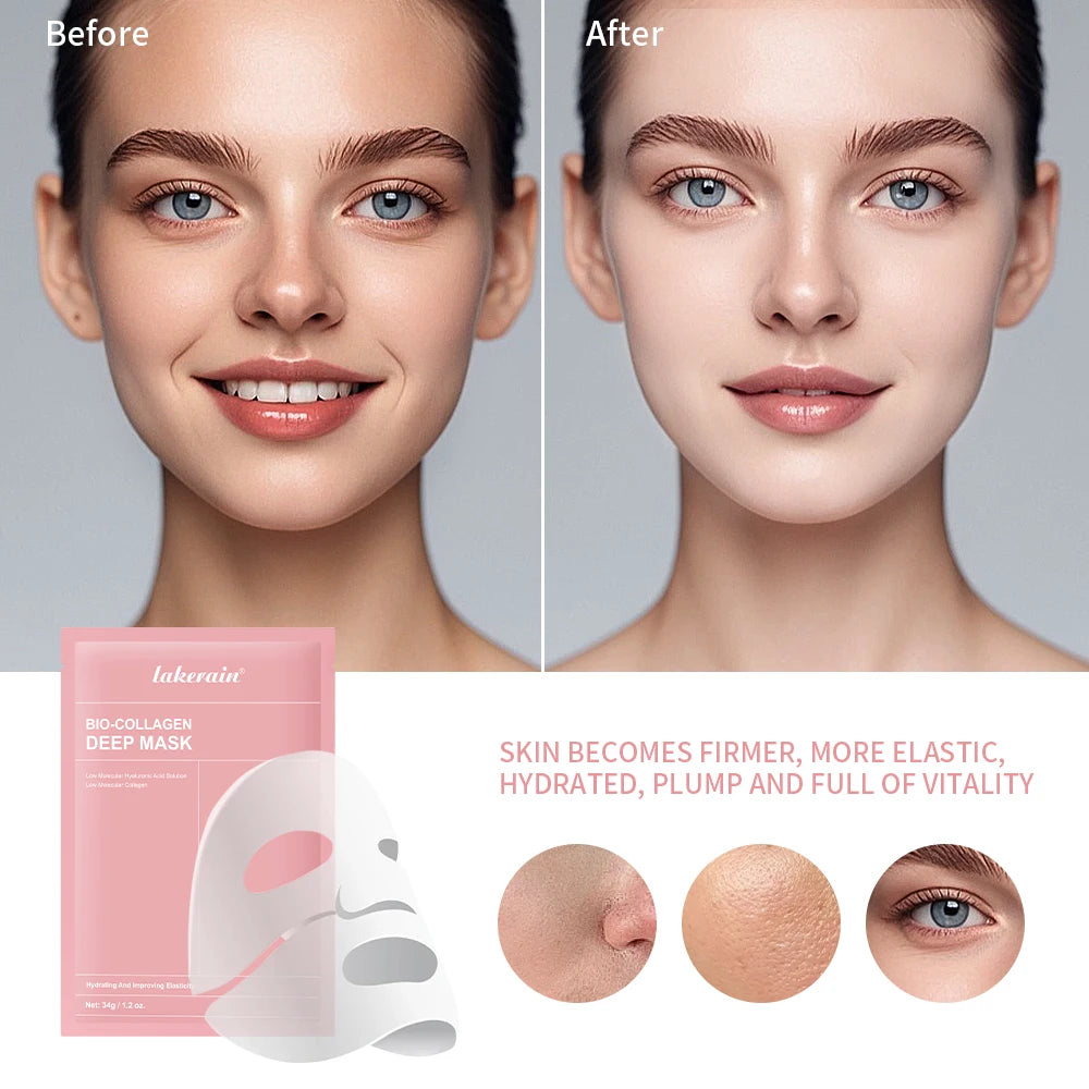 Bio Collagen Face Mask and Deep Hydrating Sheet for Overnight Skin Rejuvenation - 4