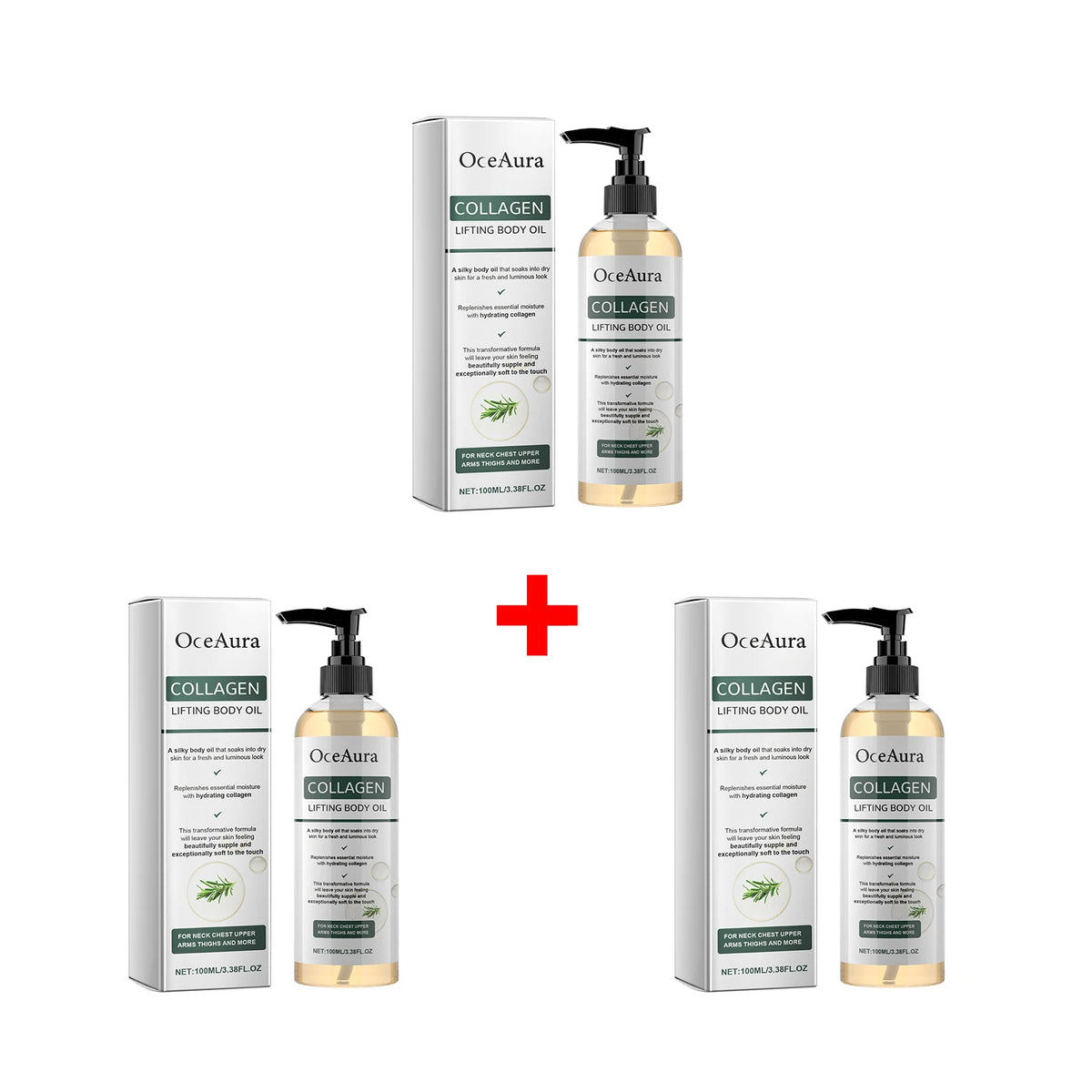 Collagen Body Firming Massage Oil and Tightening Skin Serum for Daily Body Care