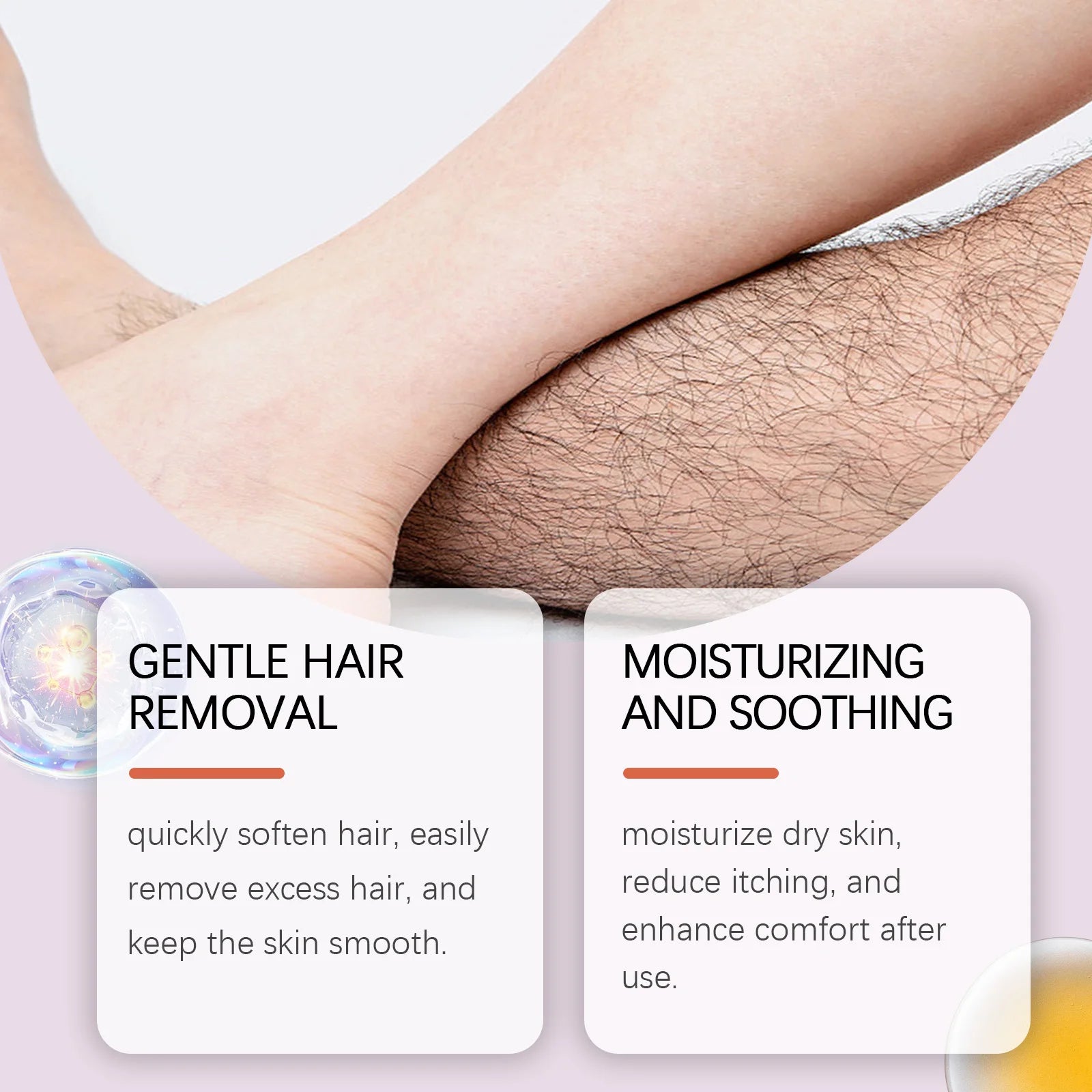 Hair Removal Cream and Depilatory Lotion for Smooth Painless Skin Results - 3