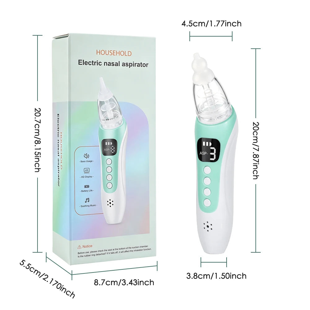 Electric Nasal Aspirator and Baby Nose Sucker for Newborns and Toddler Care