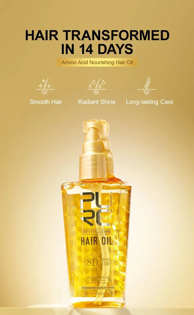 Morocco Hair Oil and Smoothing Serum for Dry Frizzy Hair Daily Repair Treatment