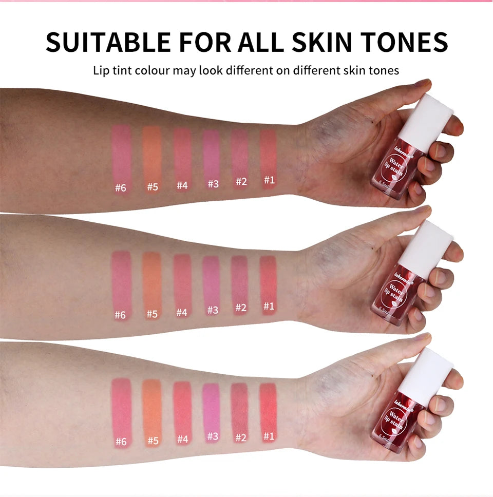 Water Lip Stain and Liquid Blush for a Natural Waterproof Matte Daily Makeup