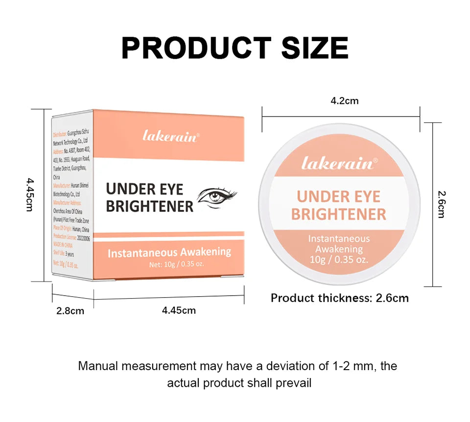 Hydrating Eye Brightener and Dark Circle Concealer for Daily Makeup Routine