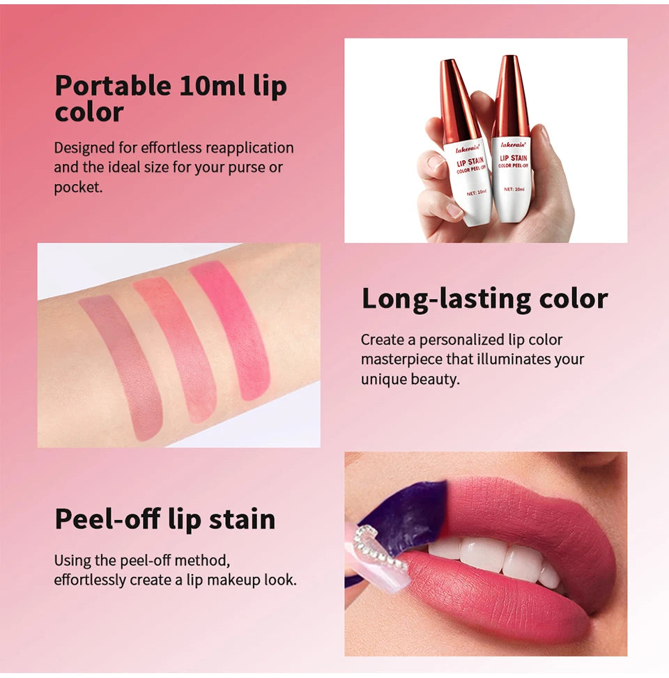 Peel off Lip Gloss and Long Lasting Lip Stain for Daily Makeup and Bold Looks - 8