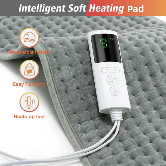 Electric Heating Blanket and Warming Pad for Relief at Home or the Office