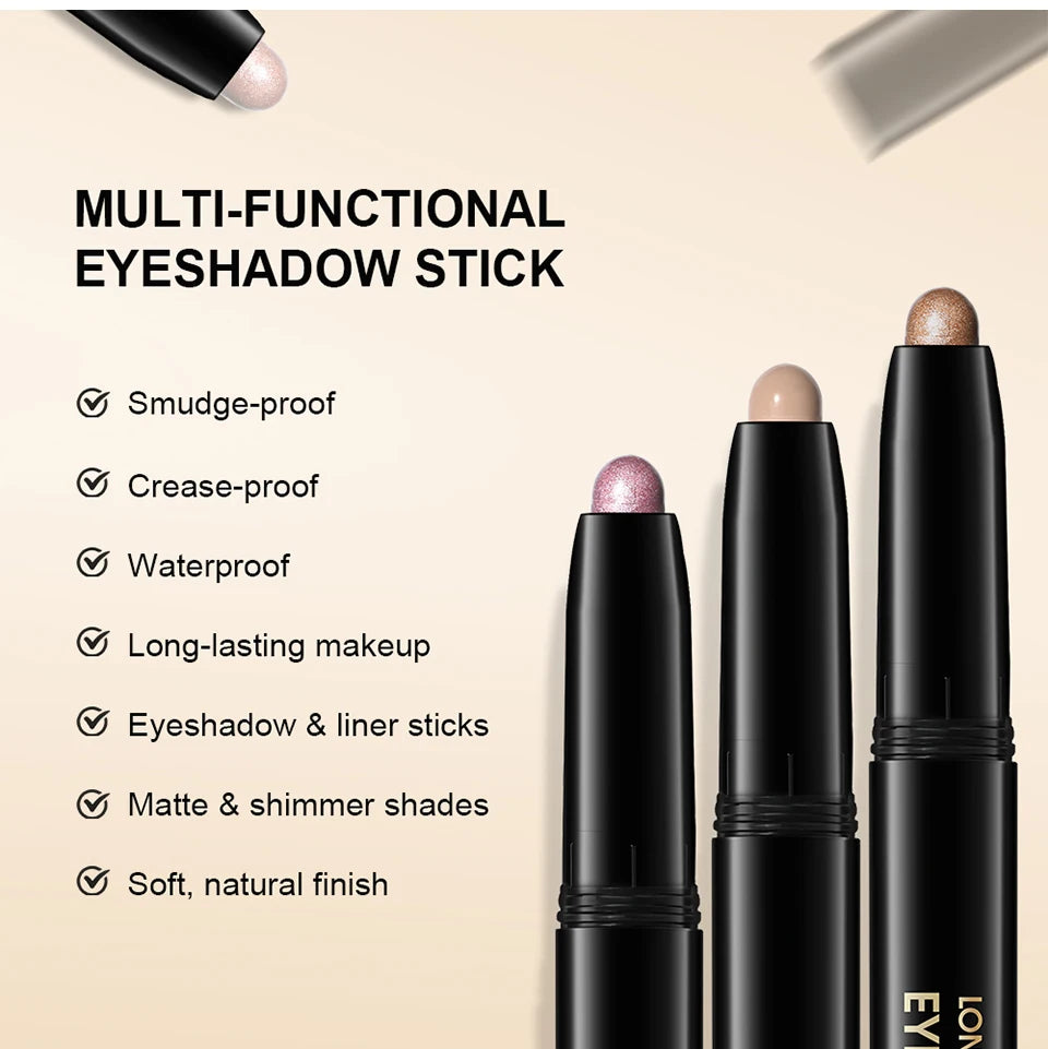Eyeshadow Stick and Cream Makeup Pencil for Long Lasting Daily Eye Enhancement - 9