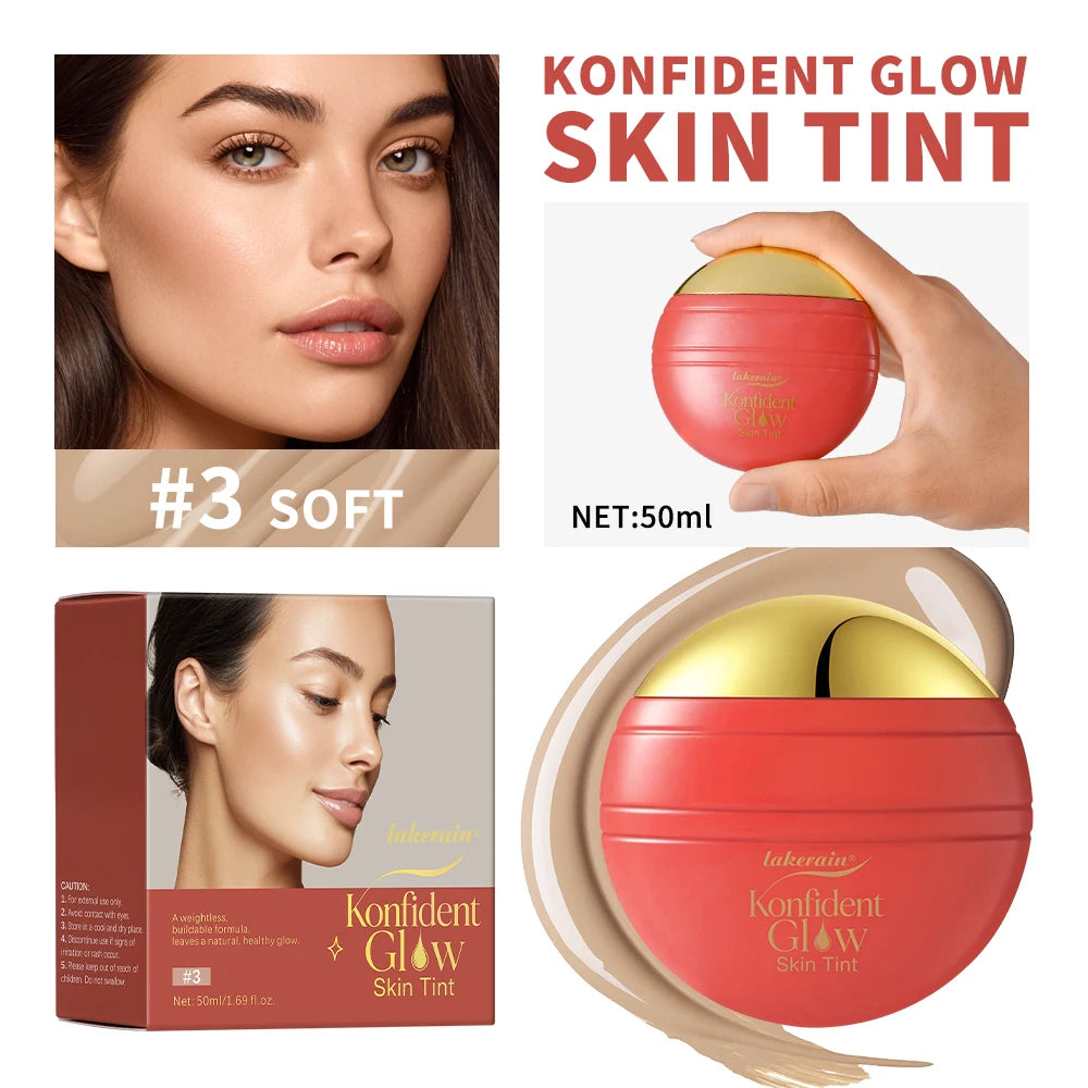 Skin Tint Foundation and Liquid Makeup Base for Daily Radiant Complexion