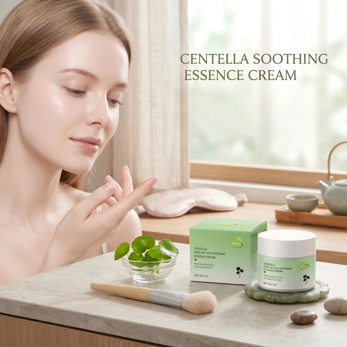 Centella Asiatica Soothing Cream and Calming Moisturizer for Sensitive Skin