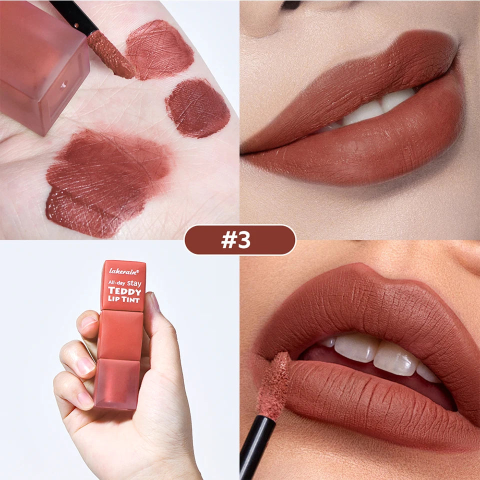 Teddy Lip Tint and Matte Liquid Lipstick for long lasting waterproof natural makeup - 18