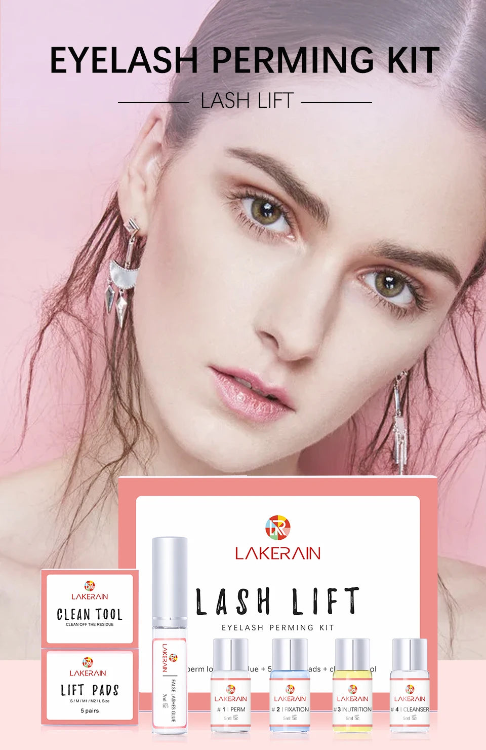 Lash Lift Kit and Eyelash Perming Set for Professional Home Beauty Treatments - 6