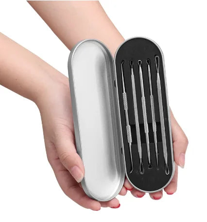 Blackhead Remover Kit and Pimple Popper Tools for Clear Facial Skin Care