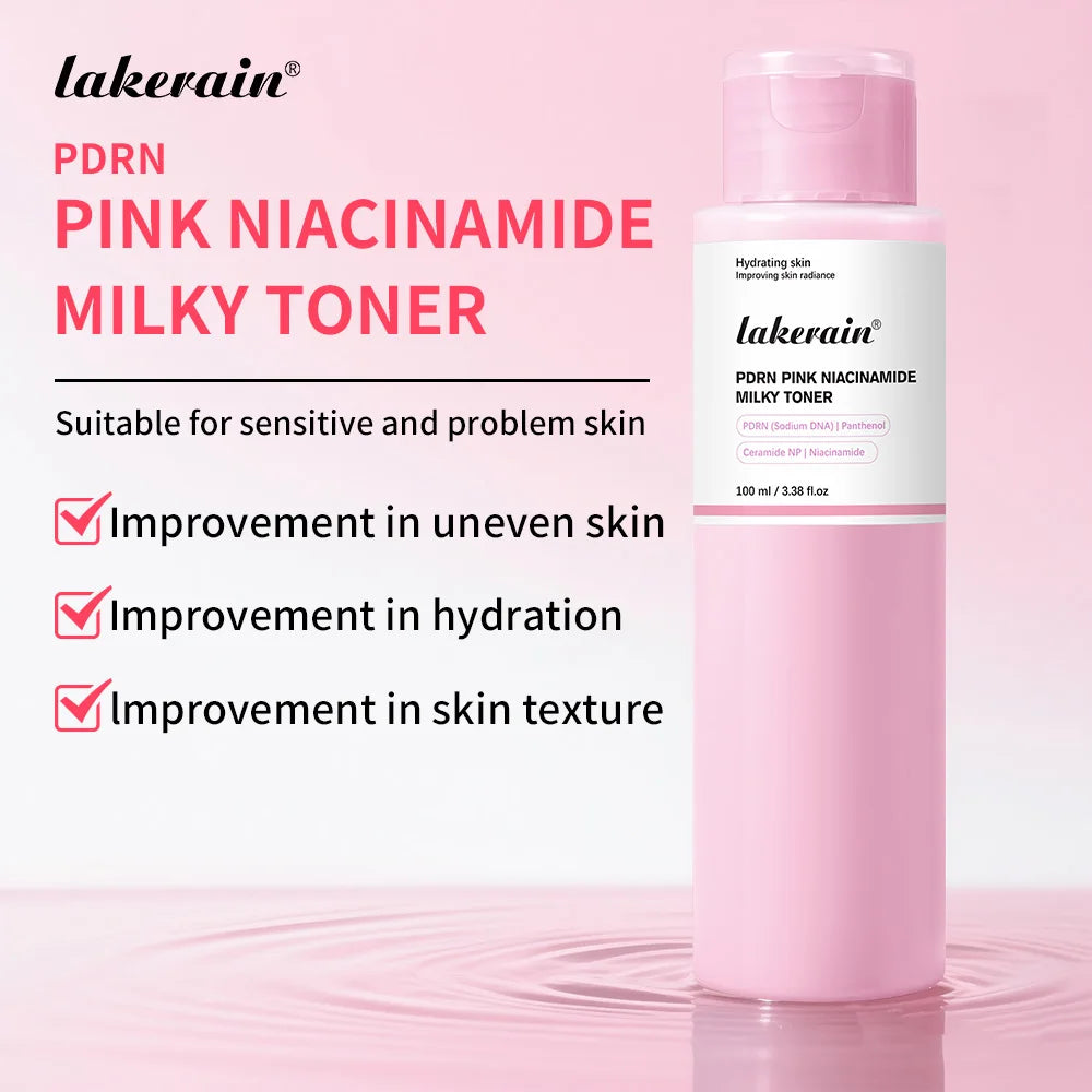 PDRN Niacinamide Toner and Moisturizing Facial Lotion for Daily Skin Hydration