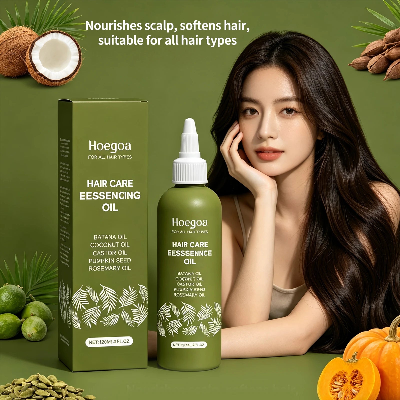 Nourishing Hair Oil and Scalp Treatment for Dry Damaged Hair Growth Repair - 1