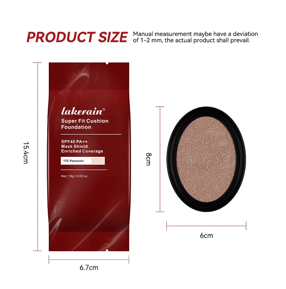 Cushion Foundation Refill and Compact Makeup for Long Lasting Daily Coverage - 14