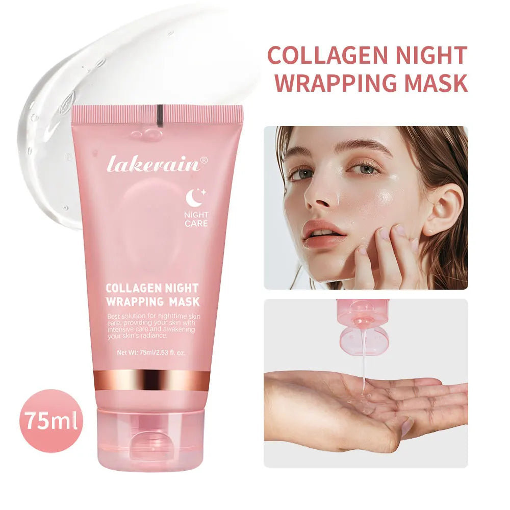 Collagen Night Wrapping Mask and Peel Off Facial Treatment for Overnight Repair - 33