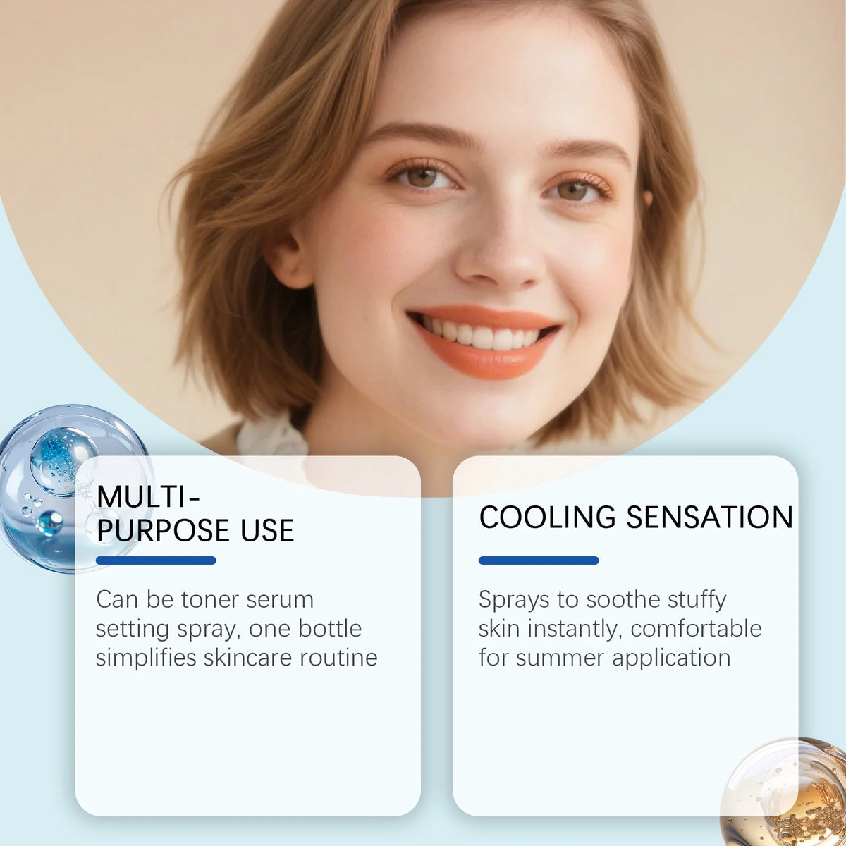 Sea Water Hydrating Mist and Moisturizing Face Spray for Daily Skin Refreshing