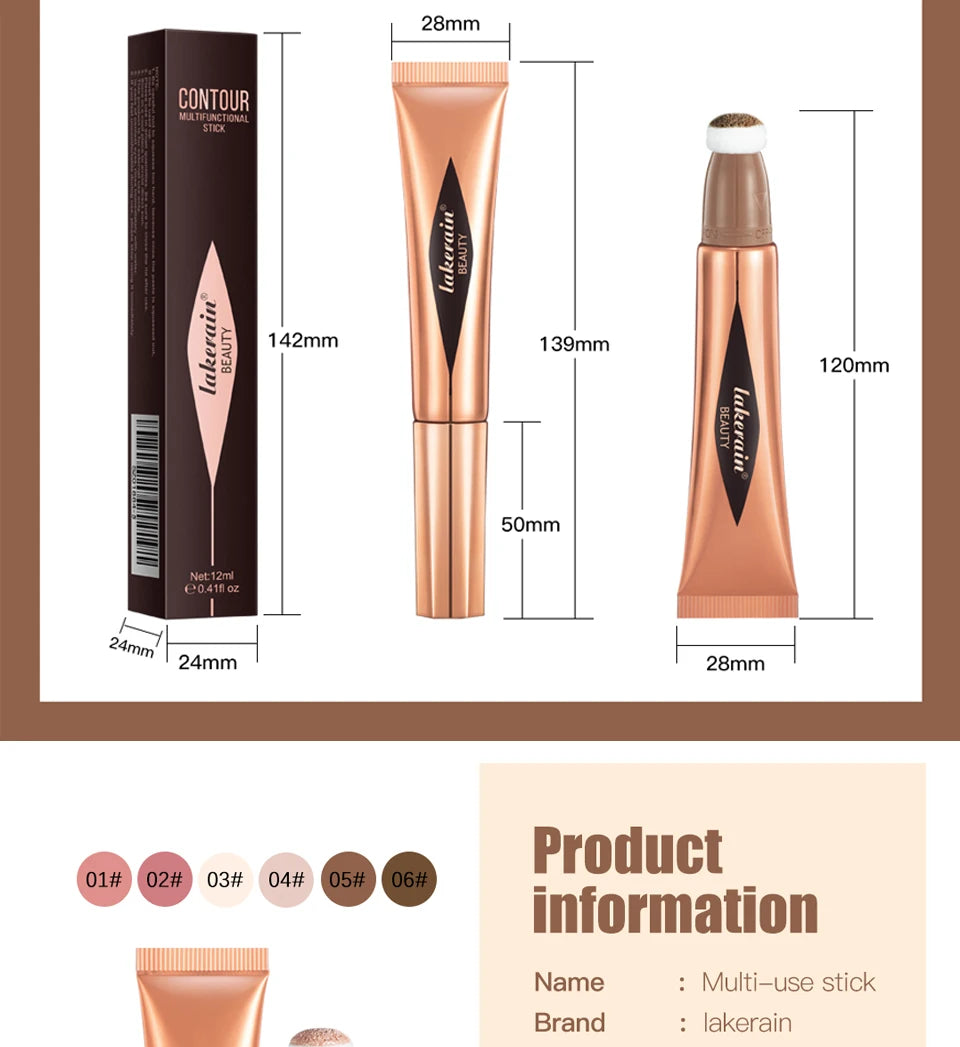 Liquid Face Bronzer and Makeup Contouring Wand for Daily Beauty Routines