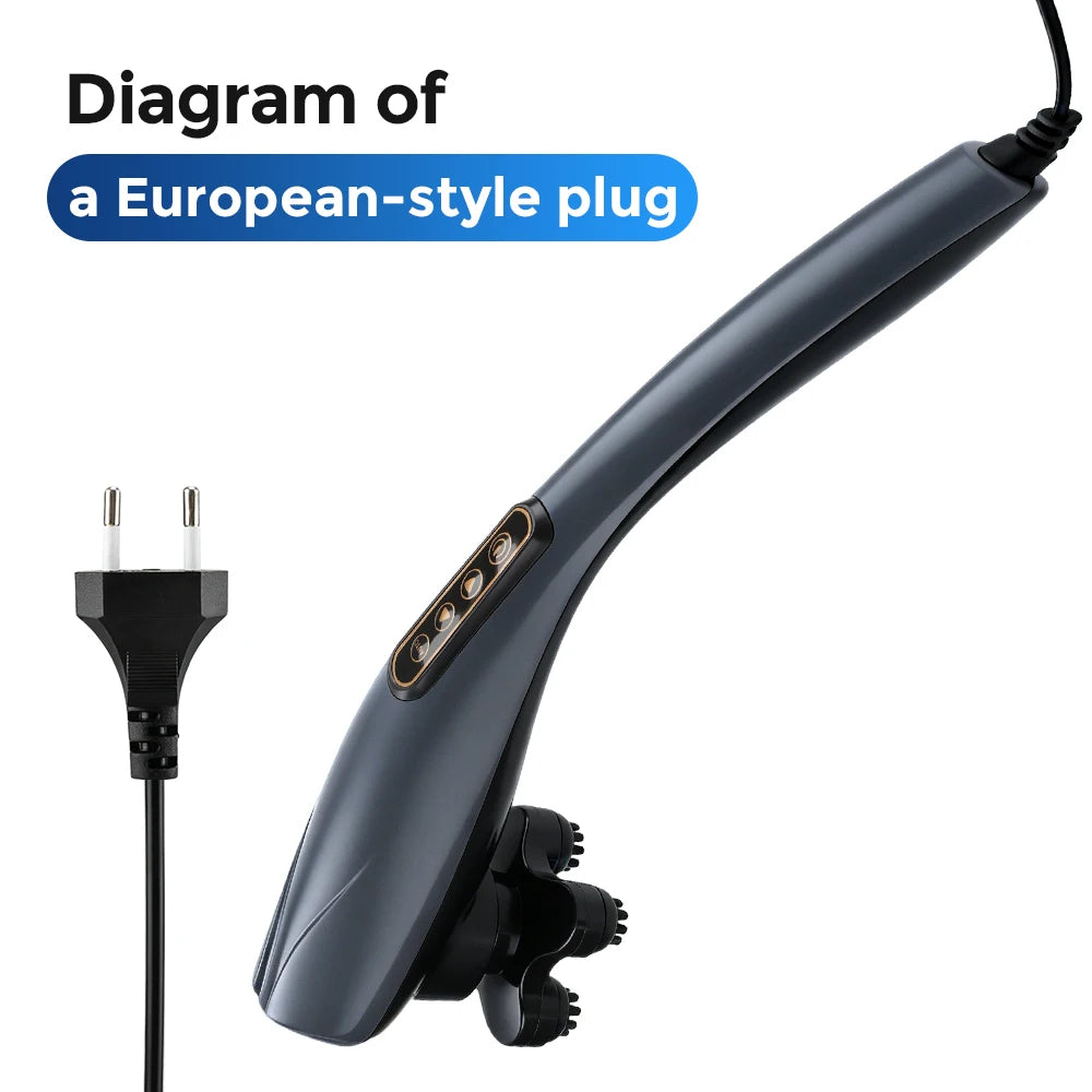 Handheld Percussion Massager and Deep Tissue Body Wand for Home and Office Relief