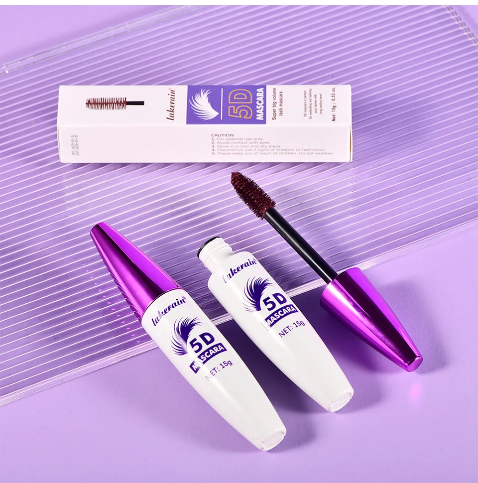 5D Mascara and Waterproof Lash Lengthening Volume Makeup for Daily Eye Styling