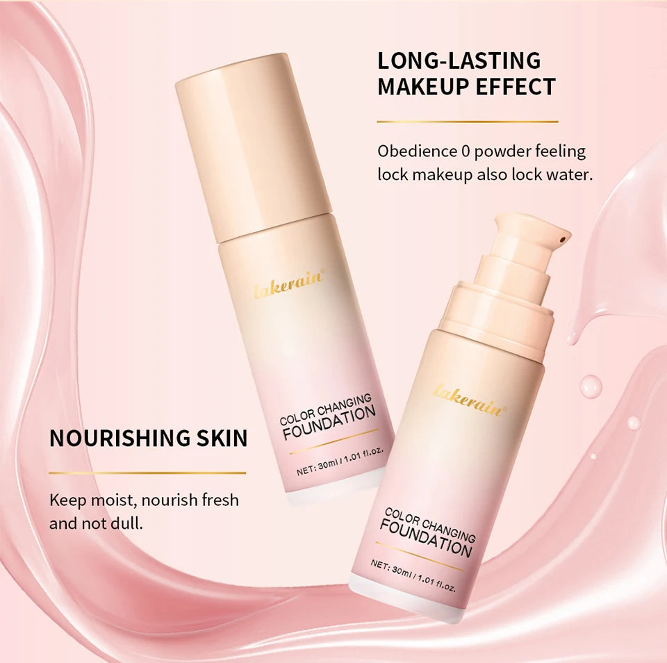 Color Changing Foundation and Liquid Face Concealer for Daily Natural Glowing Makeup - 12