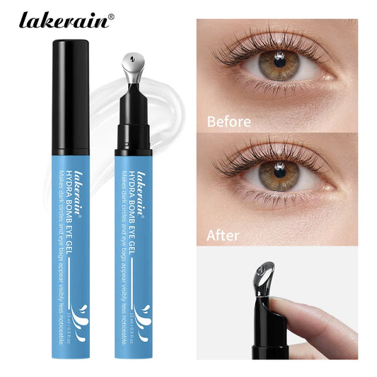 Eye Gel and Brightening Serum for tired eyes to reduce puffiness and dark circles