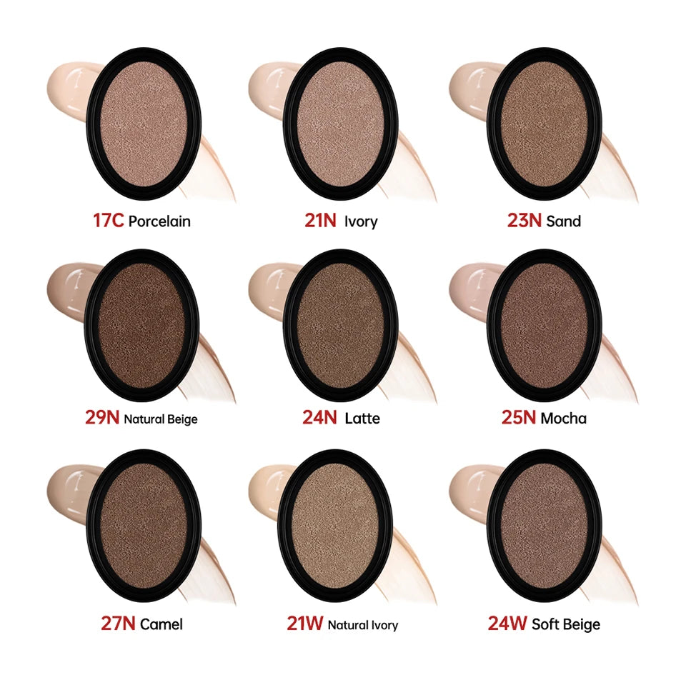 Cushion Foundation Refill and Compact Makeup for Long Lasting Daily Coverage - 9