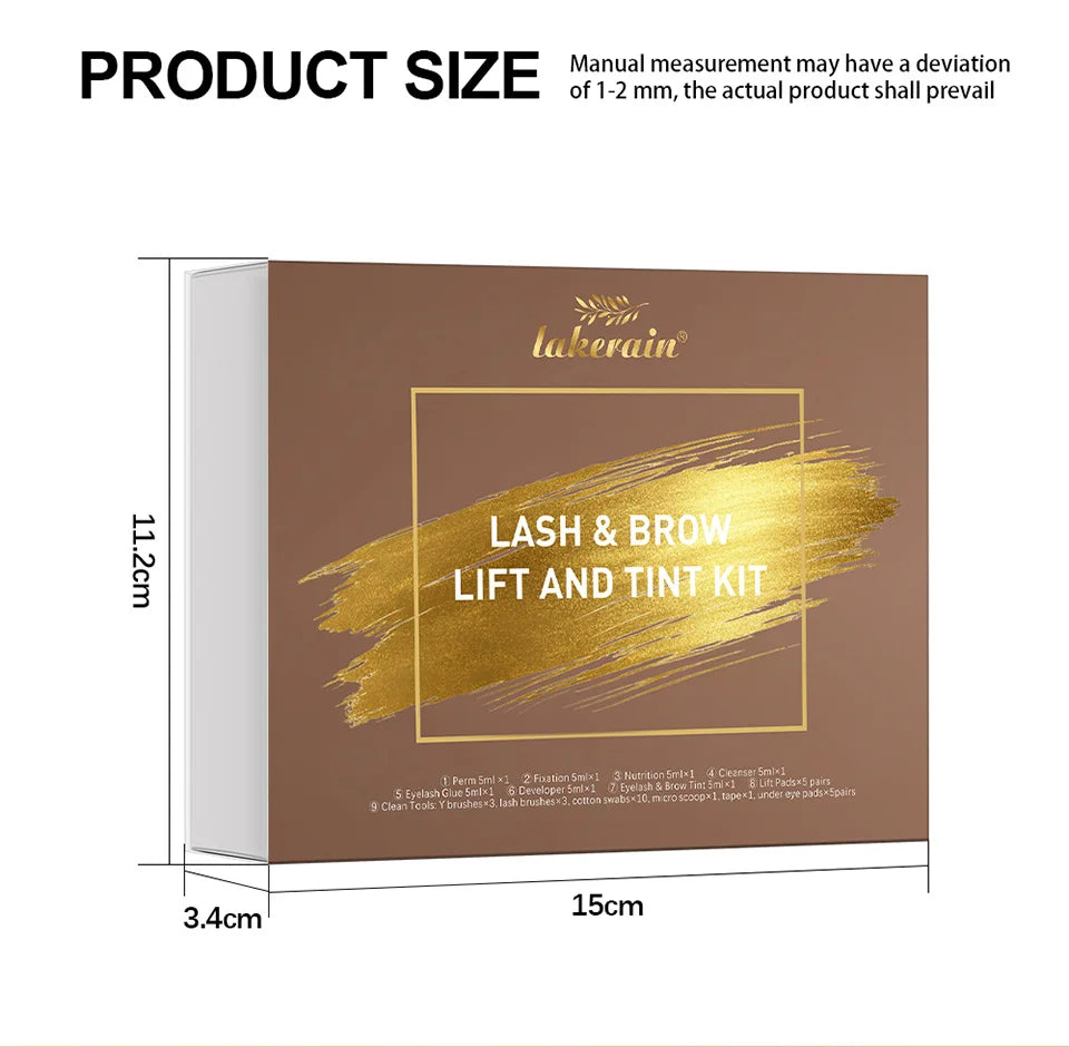 Lash Lift and Brow Tinting Kit and Eyelash Perm Set for Professional Salon Use