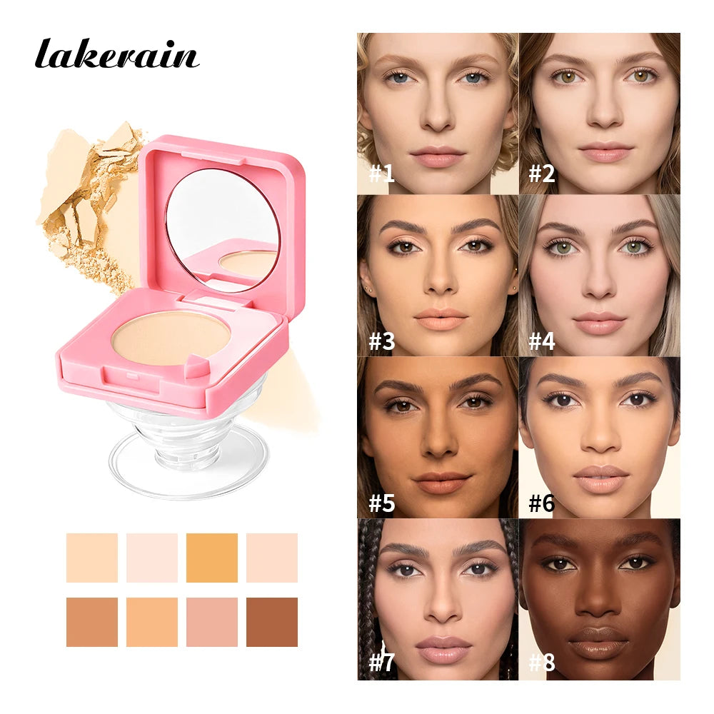 Pressed Powder and Setting Compact for Daily Makeup Touchups on the Go - 1