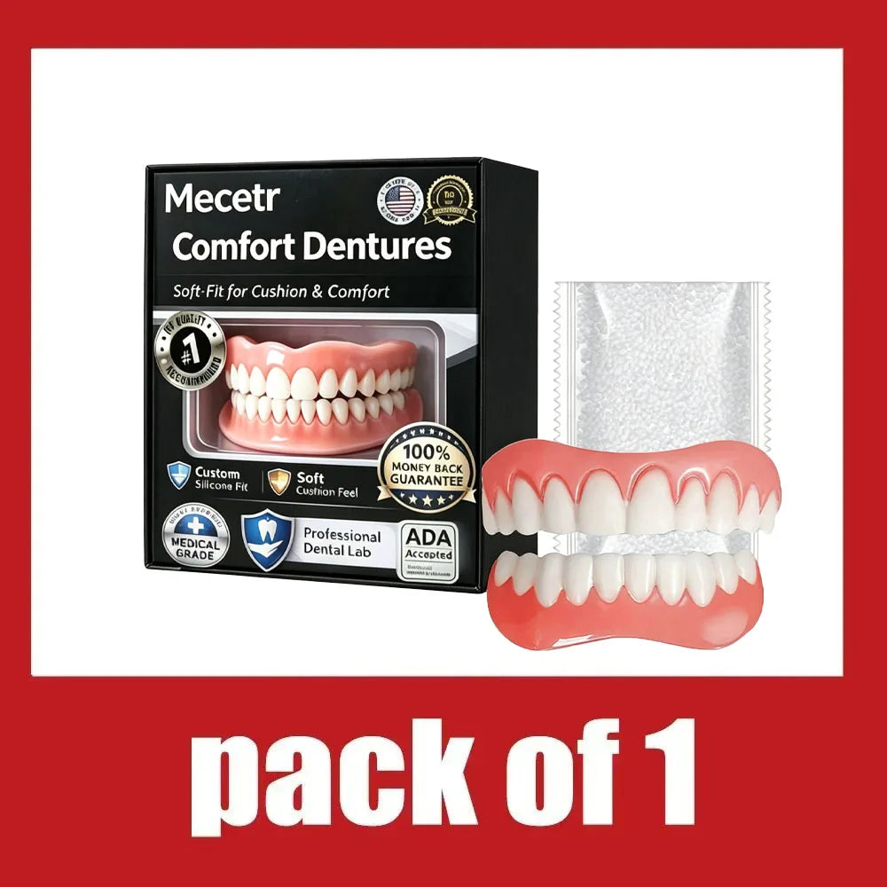 Adjustable Dentures and Fake Teeth Set for Adults and Elderly Daily Wear