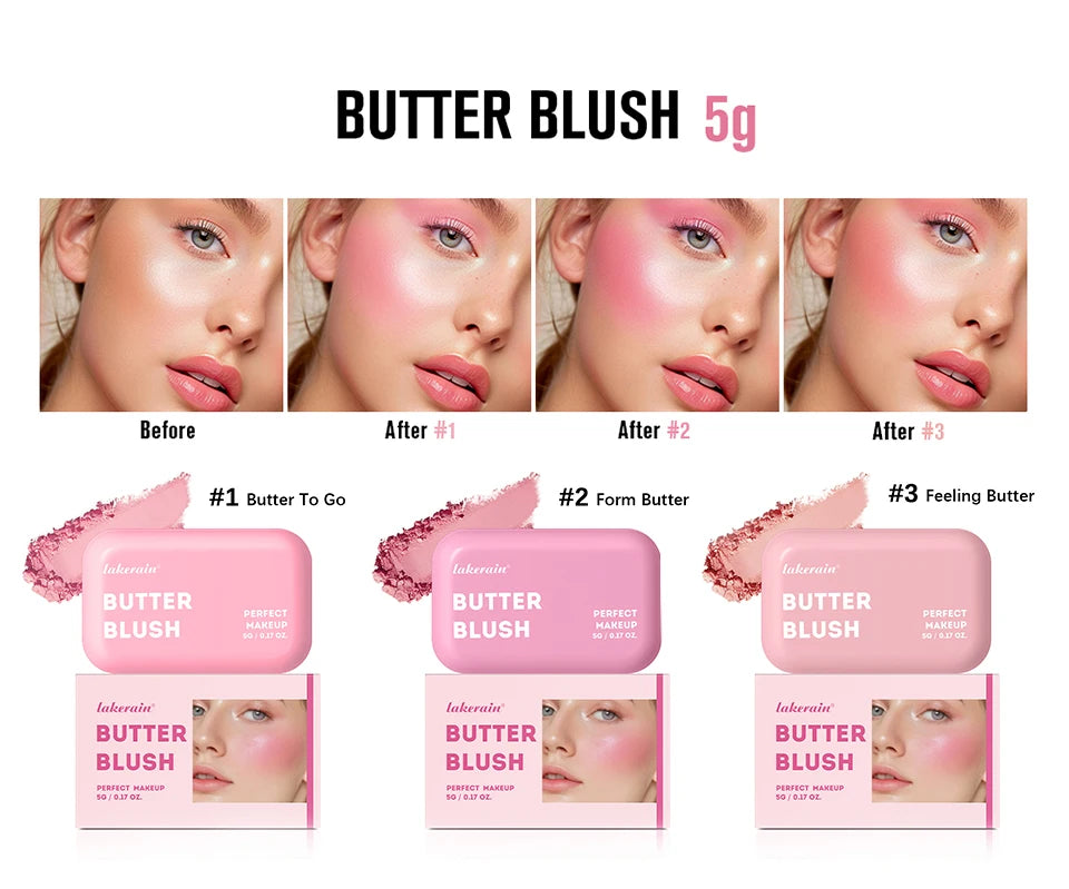 Butter Bronzer and Face Contouring Powder for Natural Sculpted Makeup Looks - 19