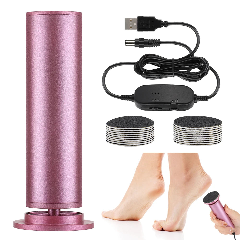 Electric Callus Remover and Foot File Pedicure Tool for Smooth Salon Heels - 16