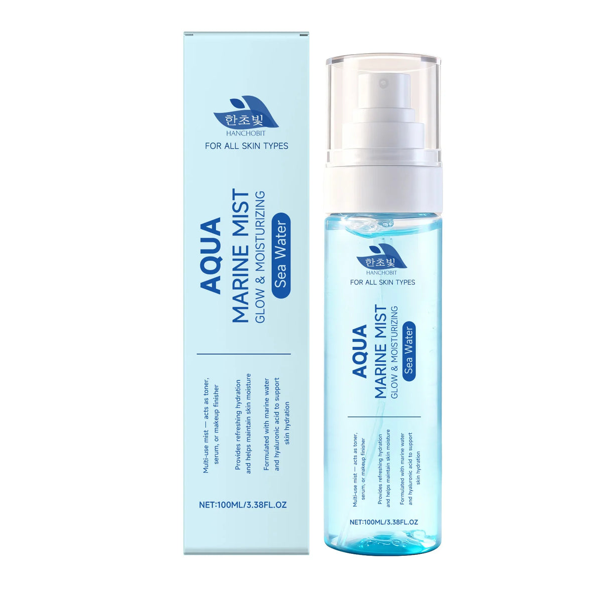 Sea Water Hydrating Mist and Moisturizing Face Spray for Daily Skin Refreshing