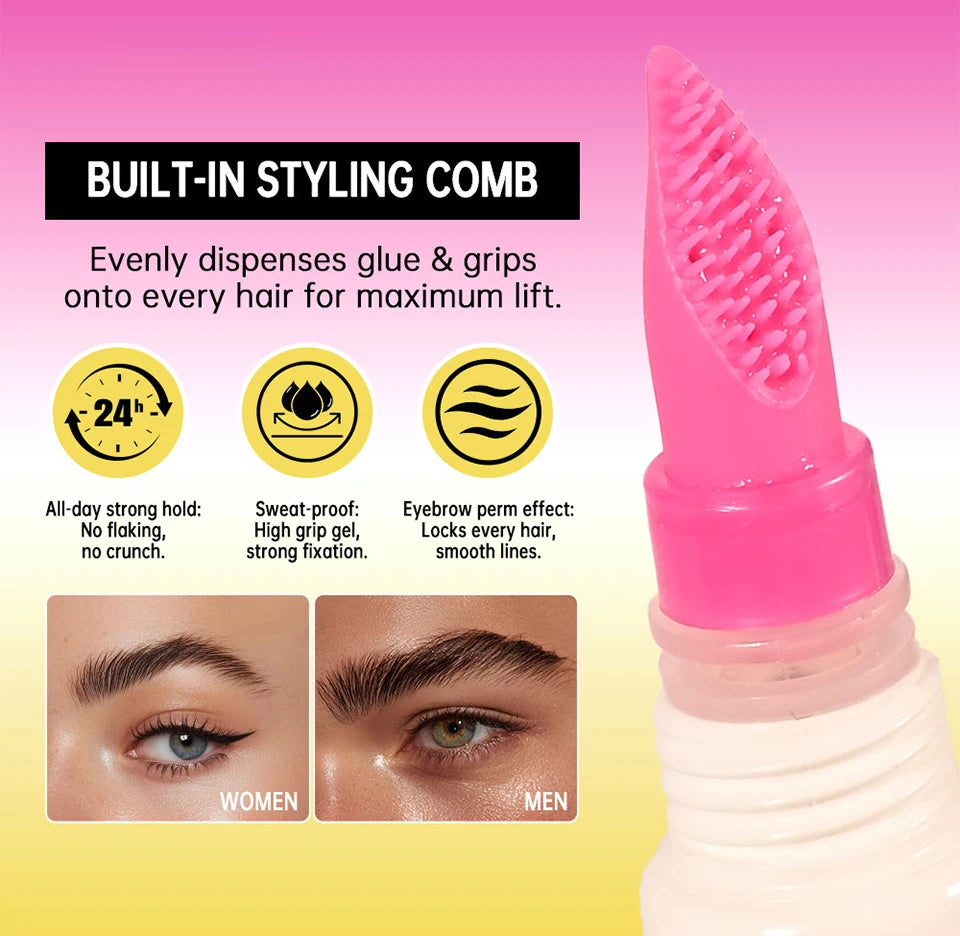 Brow Lamination Gel and Eyebrow Styling Glue for Long Lasting Defined Brows - 9