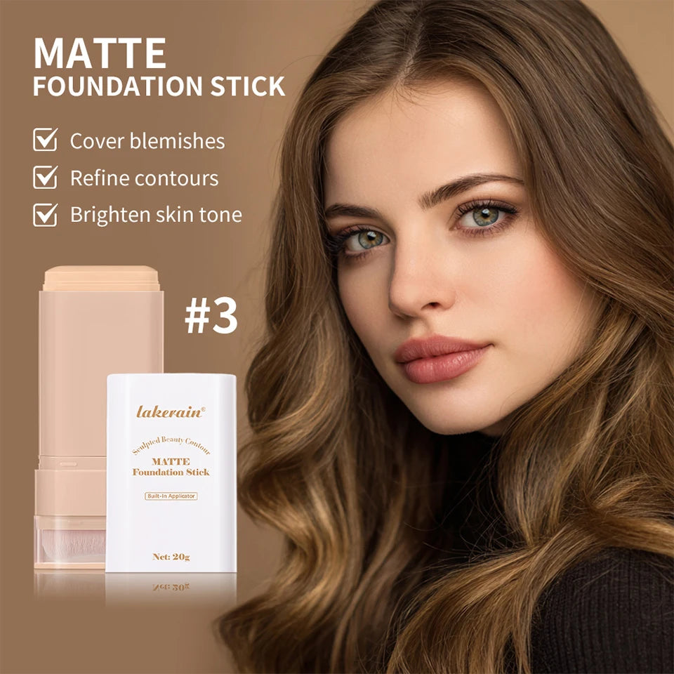 Skin Tint Foundation Stick and Radiant Balm Serum for Daily Natural Coverage