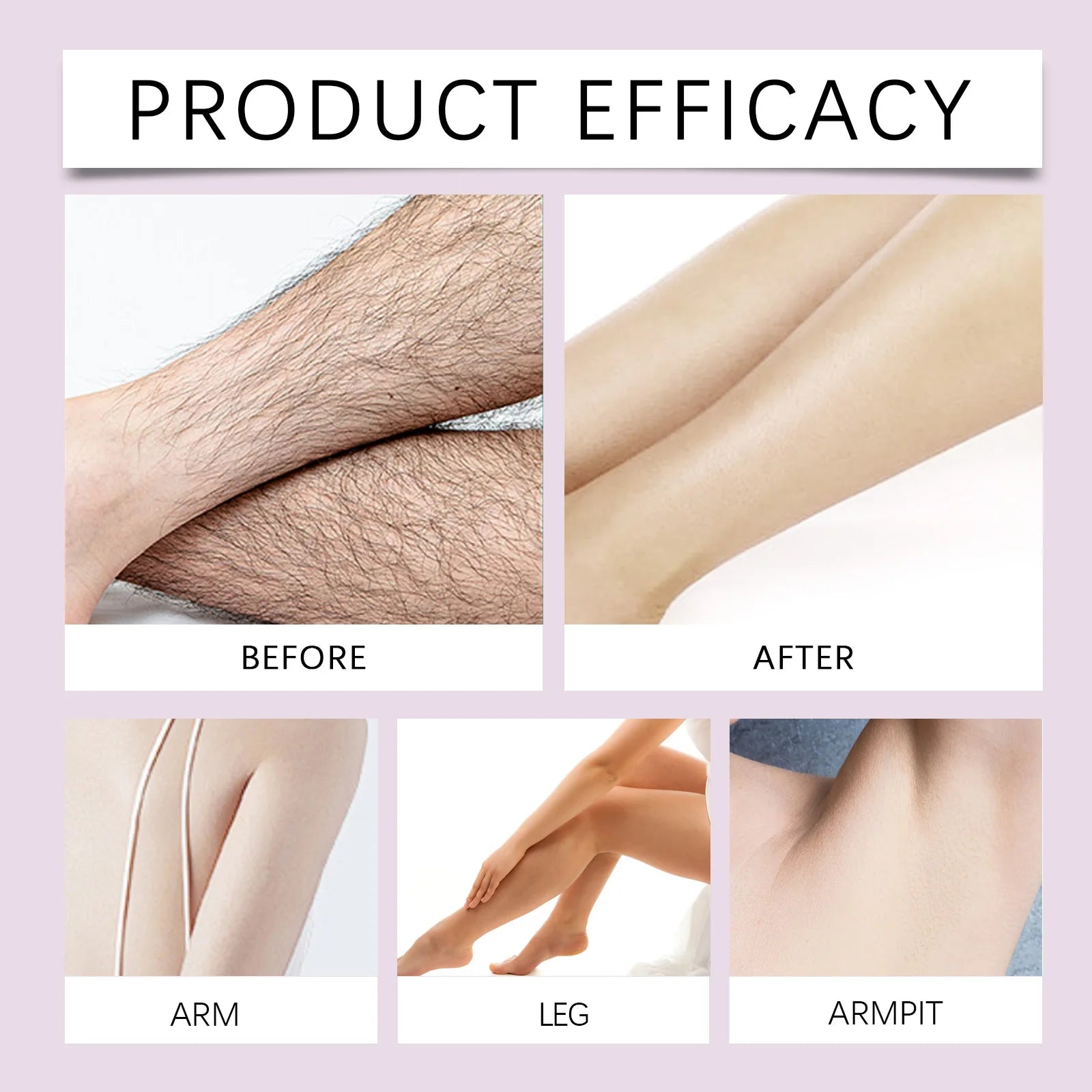 Hair Removal Cream and Depilatory Lotion for Smooth Painless Skin Results - 10