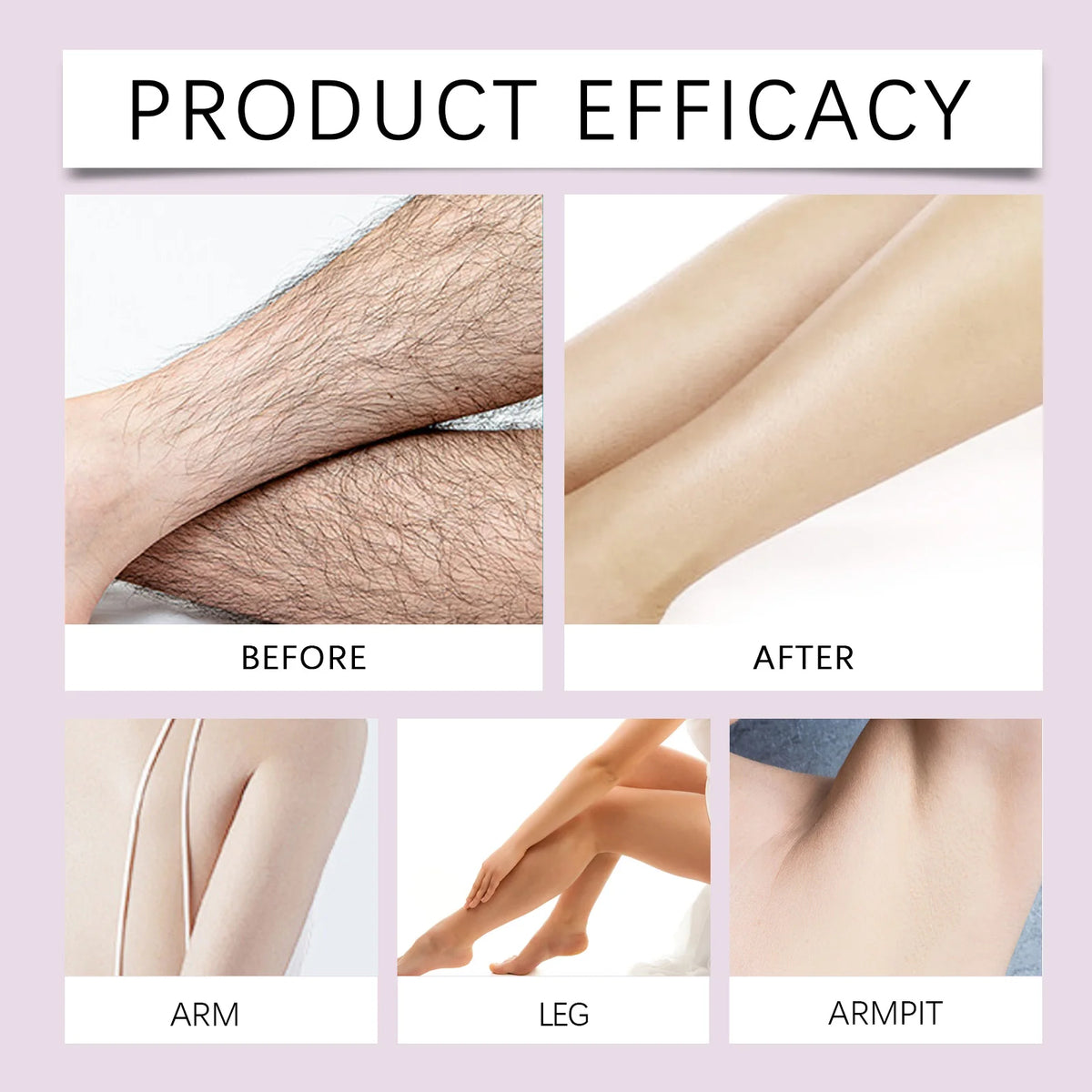 Hair Removal Cream and Depilatory Lotion for Smooth Painless Skin Results