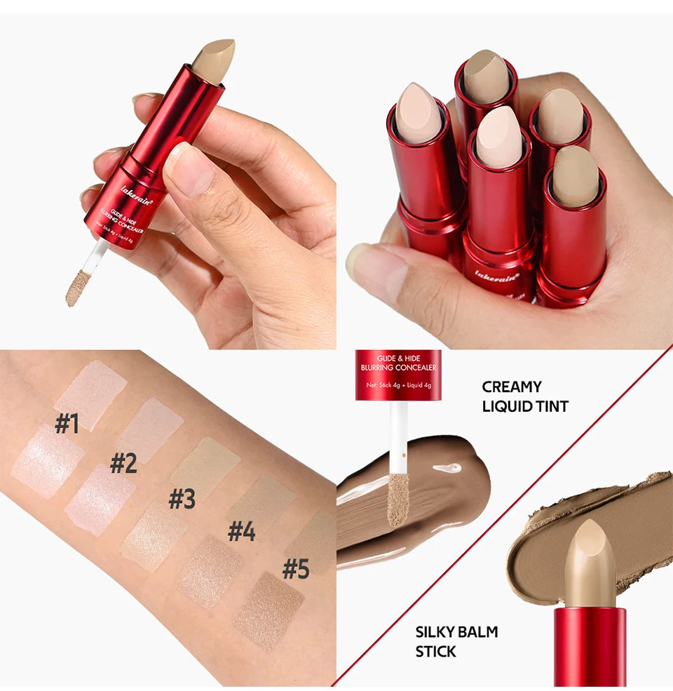 Glide and Hide Blurring Concealer and Full Coverage Foundation for Daily Makeup - 16